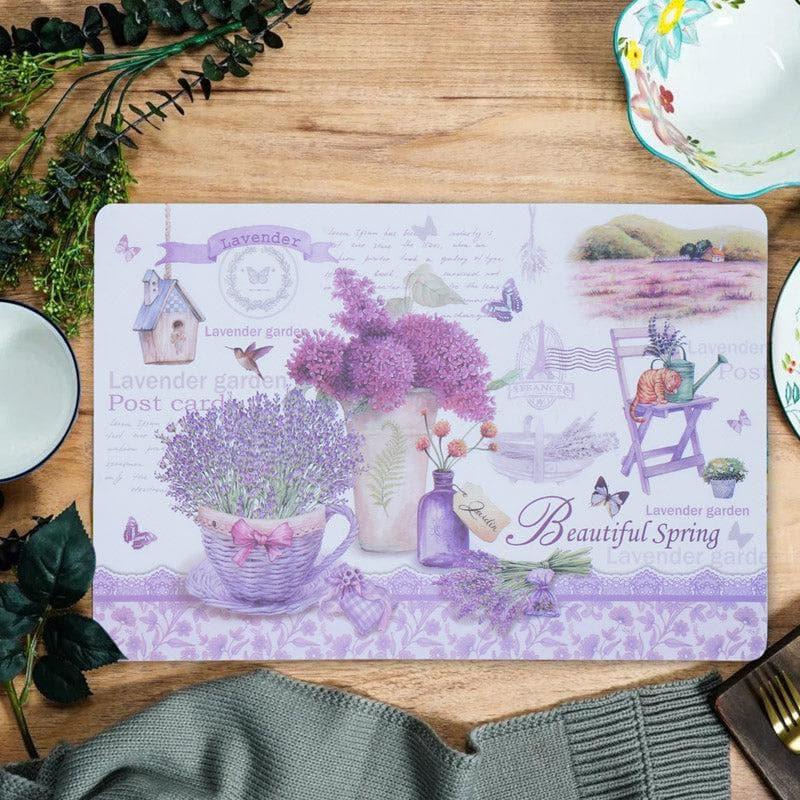 Table Mat - Lavender Luxe Placemat - Set Of Six