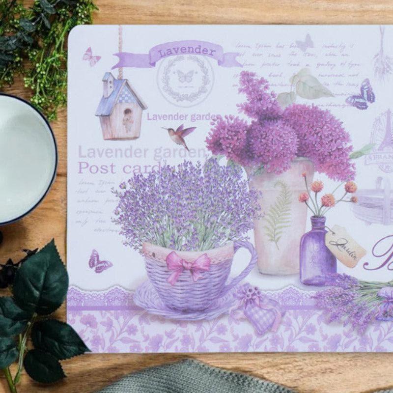 Table Mat - Lavender Luxe Placemat - Set Of Six