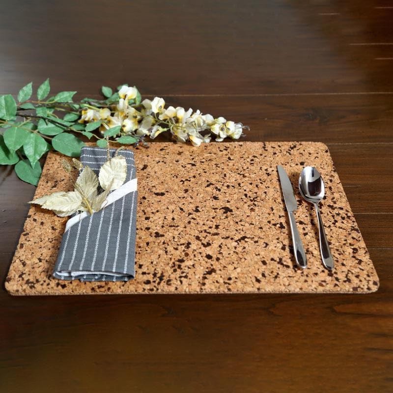 Buy Rustic Timber Table Mat - Set Of Two Table Mats from Vaaree