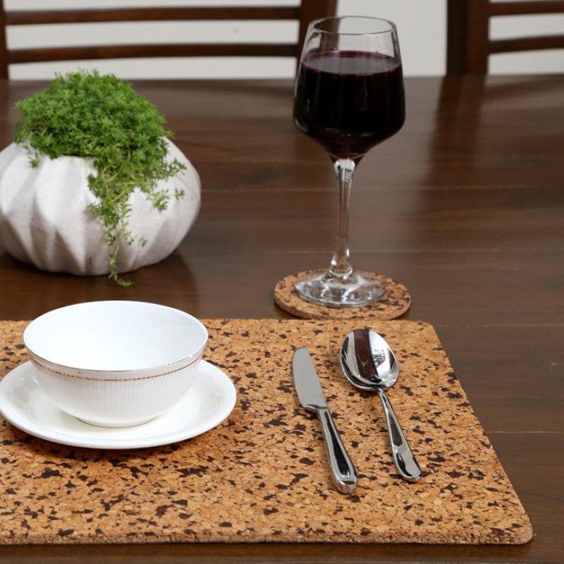 Buy Rustic Timber Table Mat - Set Of Two Table Mats from Vaaree