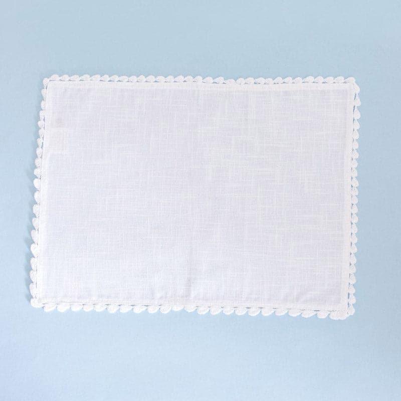 Buy White Prairie Hand Crochet Placemat - Set of Six Table Mats from Vaaree