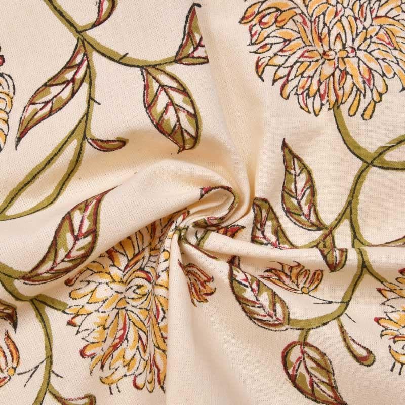 Buy Dainty Dahlia Table Napkin - Yellow - Set Of Six Table Napkins from Vaaree