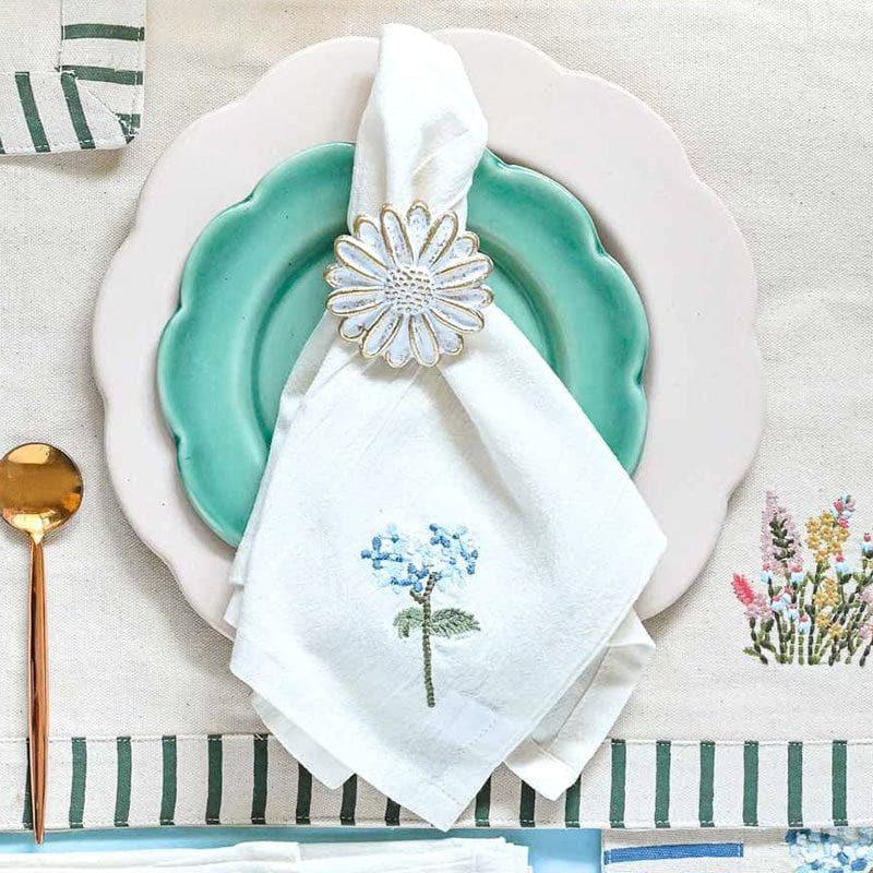 Table Napkin - Escape In Blue Napkin - Set Of Four