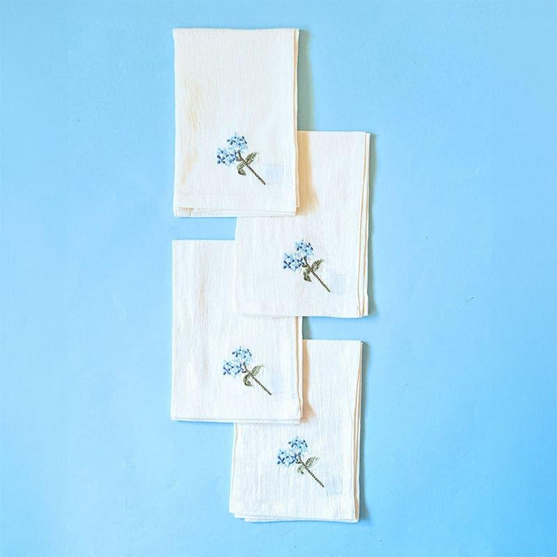 Table Napkin - Escape In Blue Napkin - Set Of Four