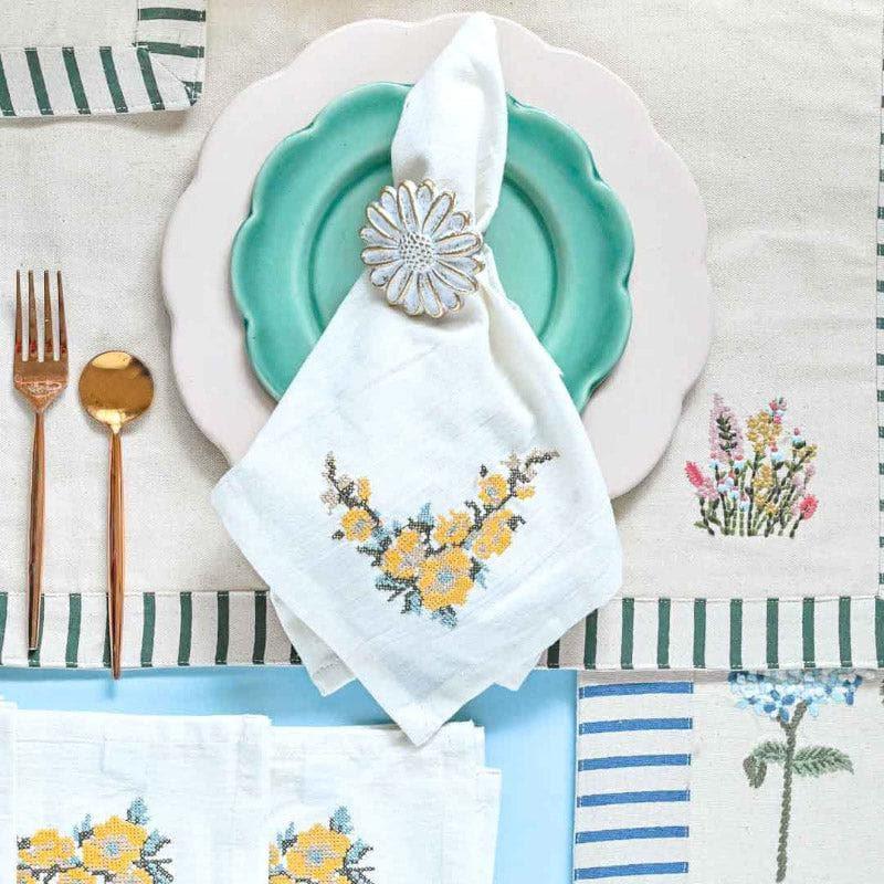 Buy Petal Blush Napkin - Set of Four Table Napkins from Vaaree