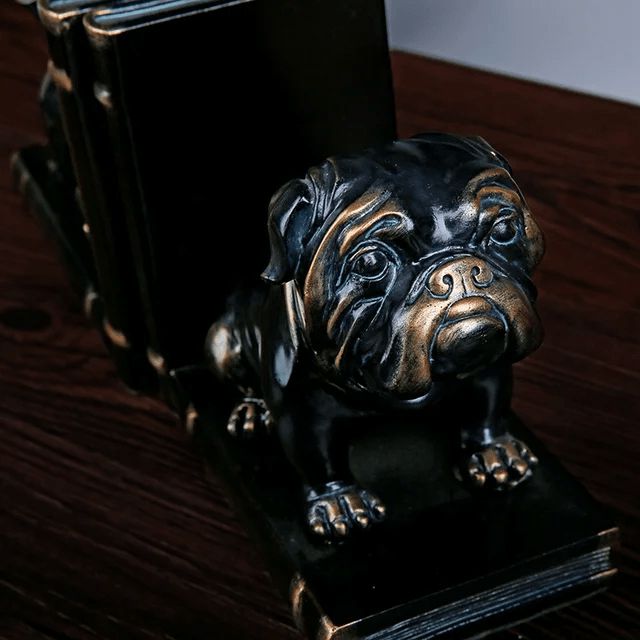 Buy Bull Dog Bookend - Black Book End from Vaaree