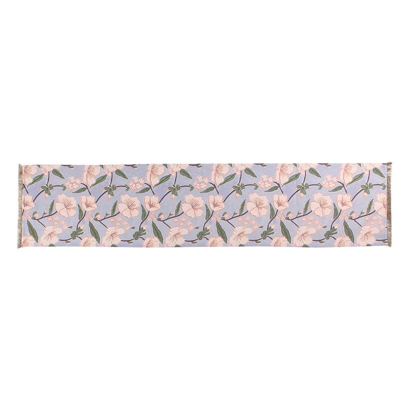 Table Runner - Badamwari Gardenia Table Runner - Blue