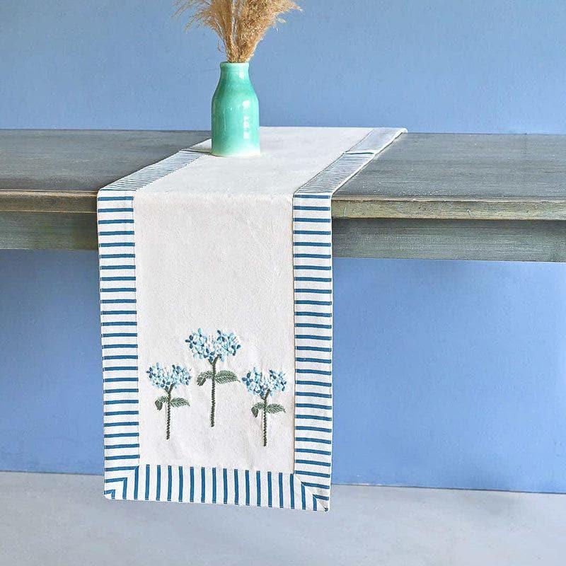 Buy Escape In Blue Runner Table Runner from Vaaree