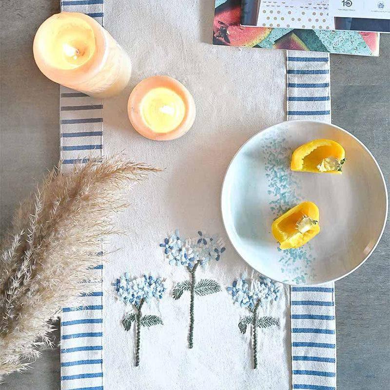 Buy Escape In Blue Runner Table Runner from Vaaree