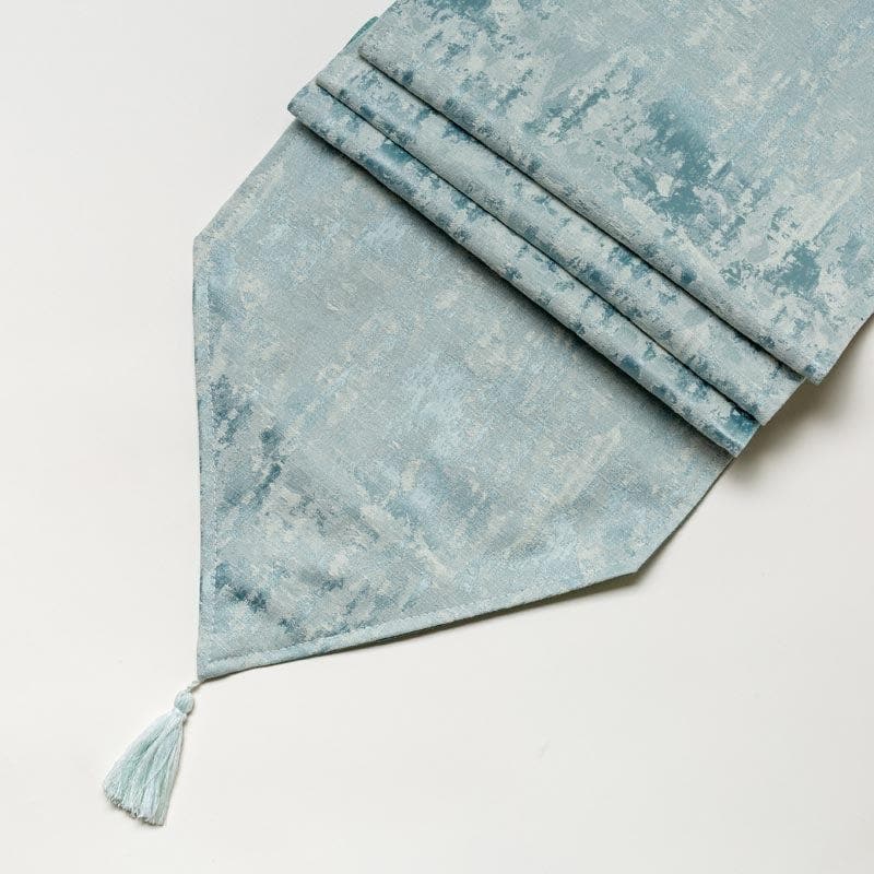 Buy Ketty Jacquard Table Runner - Turquoise Table Runner from Vaaree