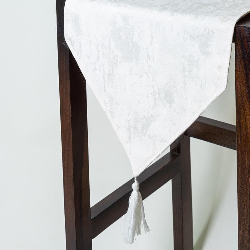 Table Runner - Ketty Jacquard Table Runner - White