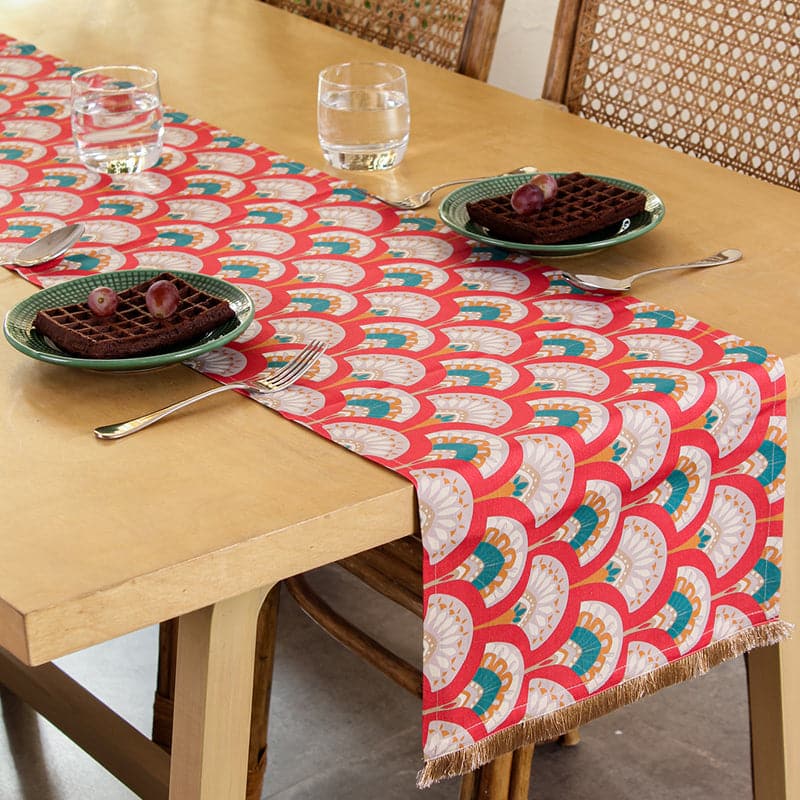 Buy Mysore Mayoor Table Runner - Blue Table Runner from Vaaree