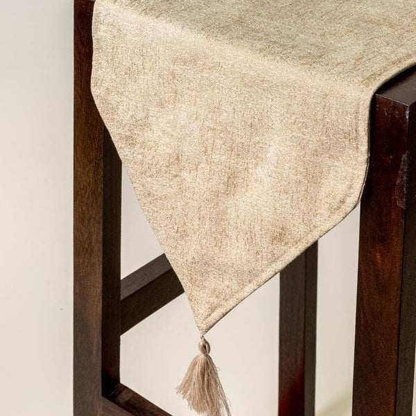 Buy Stella Jacquard Table Runner - Beige Table Runner from Vaaree