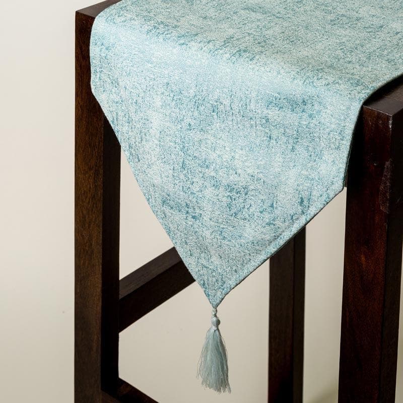 Buy Stella Jacquard Table Runner - Turquoise Table Runner from Vaaree