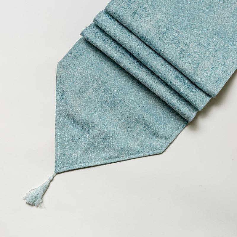 Buy Stella Jacquard Table Runner - Turquoise Table Runner from Vaaree