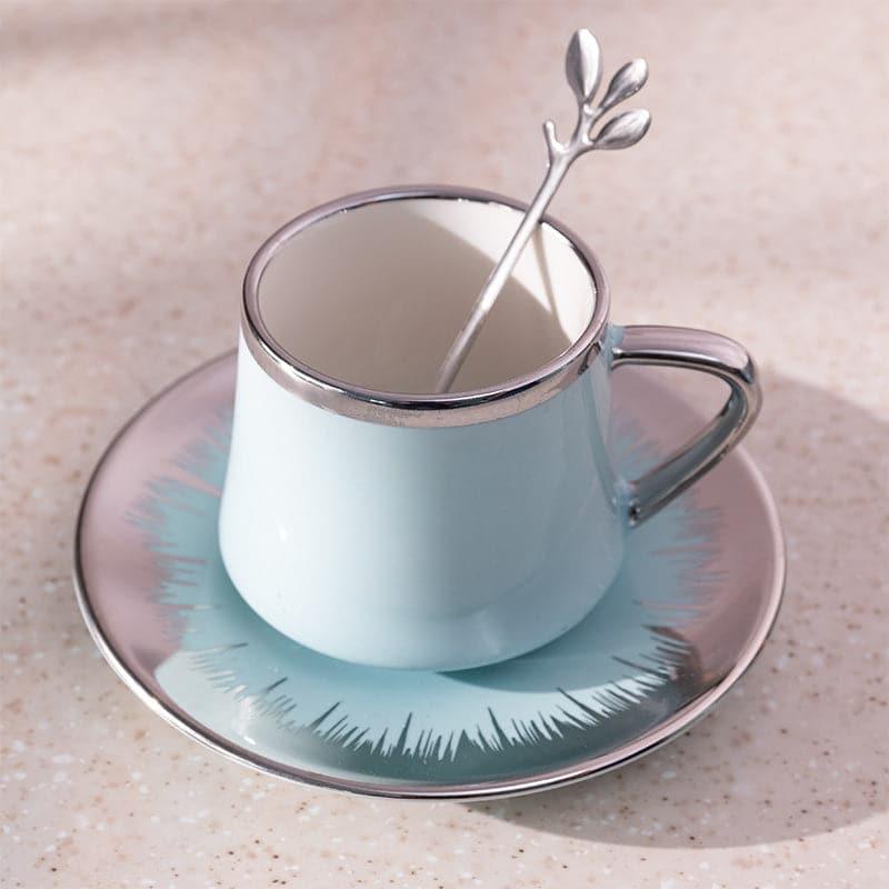 Tea Cup & Saucer - Kana Cup & Saucer (Water Blue) - Eighteen Piece Set