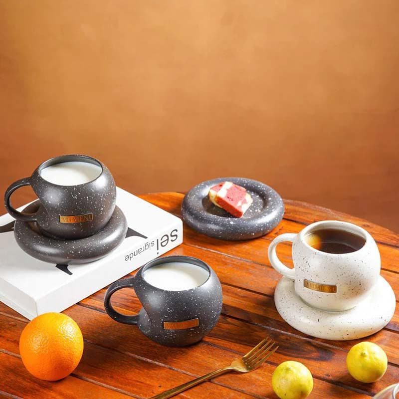 Buy Opala Mug And Saucer - Brown Tea Cup & Saucer from Vaaree