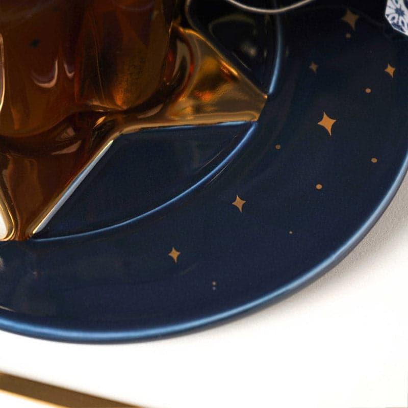 Buy Stellar Savor Cup & Saucer - Blue Tea Cup & Saucer from Vaaree