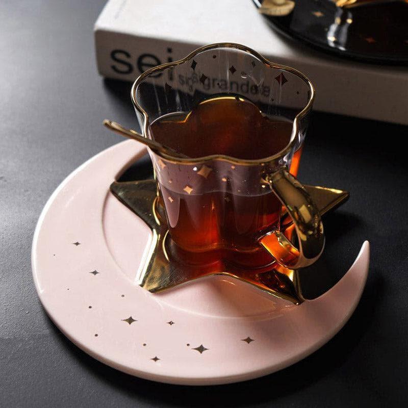 Buy Stellar Savor Cup & Saucer - White Tea Cup & Saucer from Vaaree