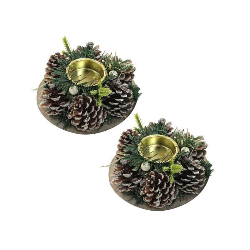 Buy Acorn Magic Tealight Candle Holder - Set Of Two Candle Holders from Vaaree