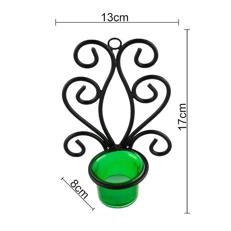 Buy Antique Sconce Candle Holder (Green) - Set Of Two Candle Holders from Vaaree