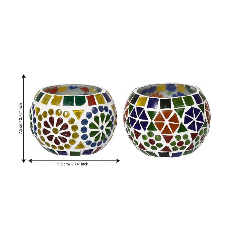 Buy Ashta Tealight Candle Holder - Set Of Two Candle Holders from Vaaree