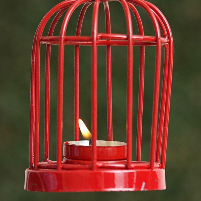 Buy Bird Home Tealight Candle Holder - Red Candle Holders from Vaaree