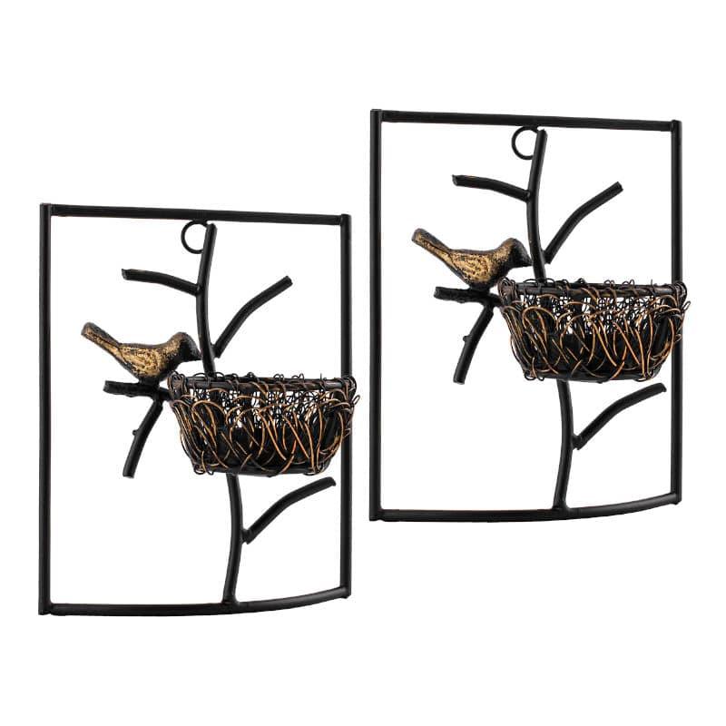 Buy Tea Light Candle Holders - Bird Nest Candle Holder - Set Of Two at Vaaree online