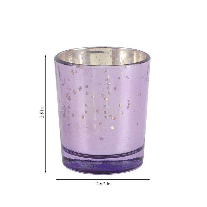 Buy Brionne Tealight Candle Holder (Purple) - Set Of Four Candle Holders from Vaaree