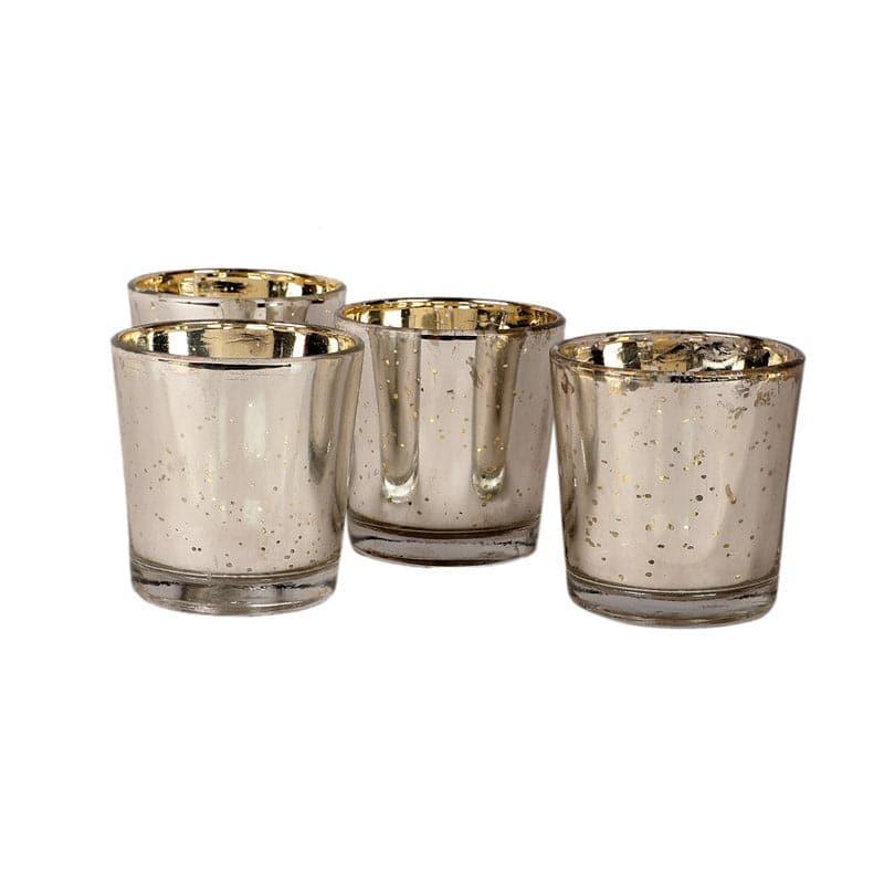 Buy Brionne Tealight Candle Holder (Silver) - Set Of Four Candle Holders from Vaaree