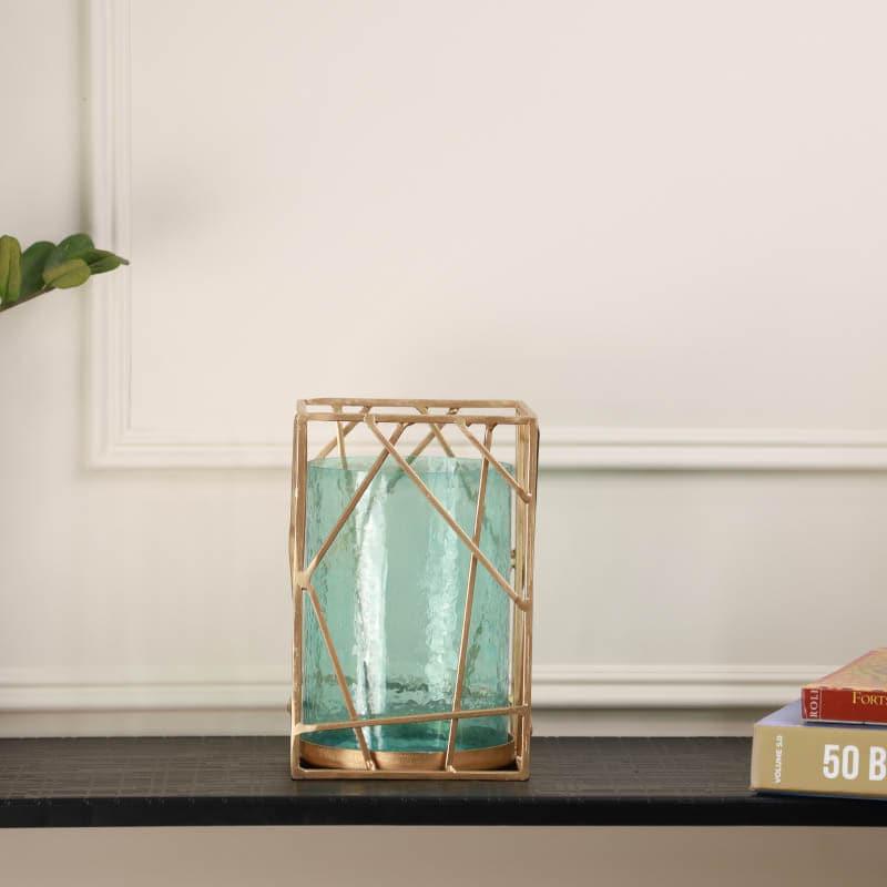 Buy Casper Candle Holder - Turquoise Candle Holders from Vaaree