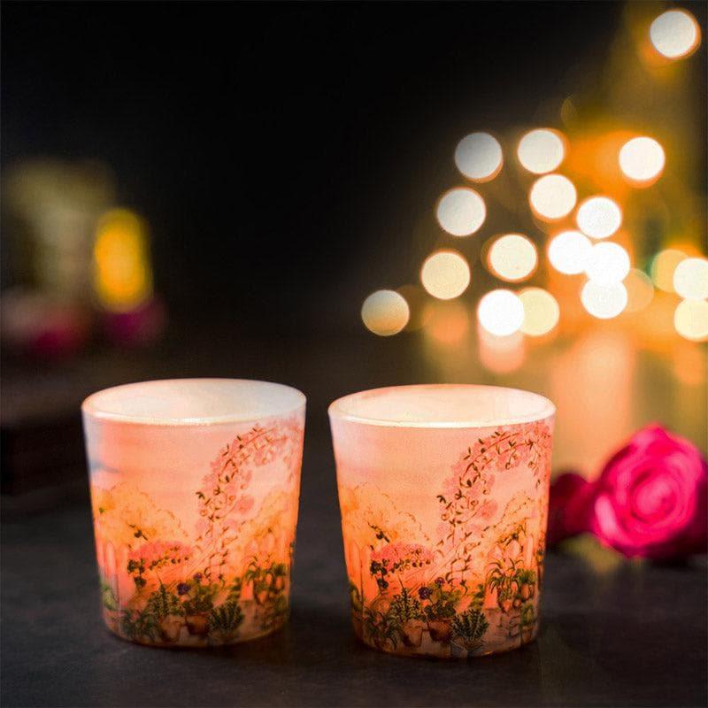 Buy Countryside Candle Votive - Set Of Two Candle Holders from Vaaree