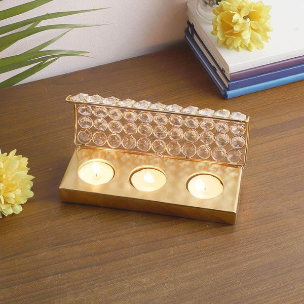 Buy Crystal Tea Light Holder Candle Holders from Vaaree