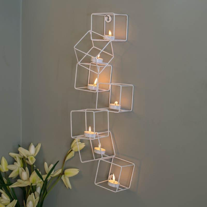 Buy Cubix Candle Holder - White Candle Holders from Vaaree