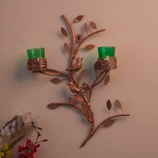 Buy Cuprum Stem Candle Holder Votive - Green Candle Holders from Vaaree