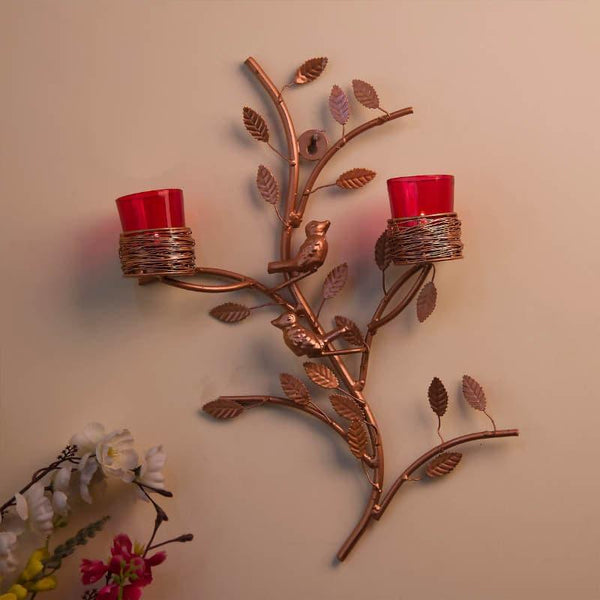 Buy Cuprum Stem Candle Holder Votive - Red Candle Holders from Vaaree