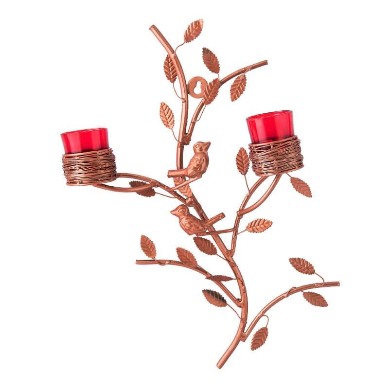 Buy Cuprum Stem Candle Holder Votive - Red Candle Holders from Vaaree