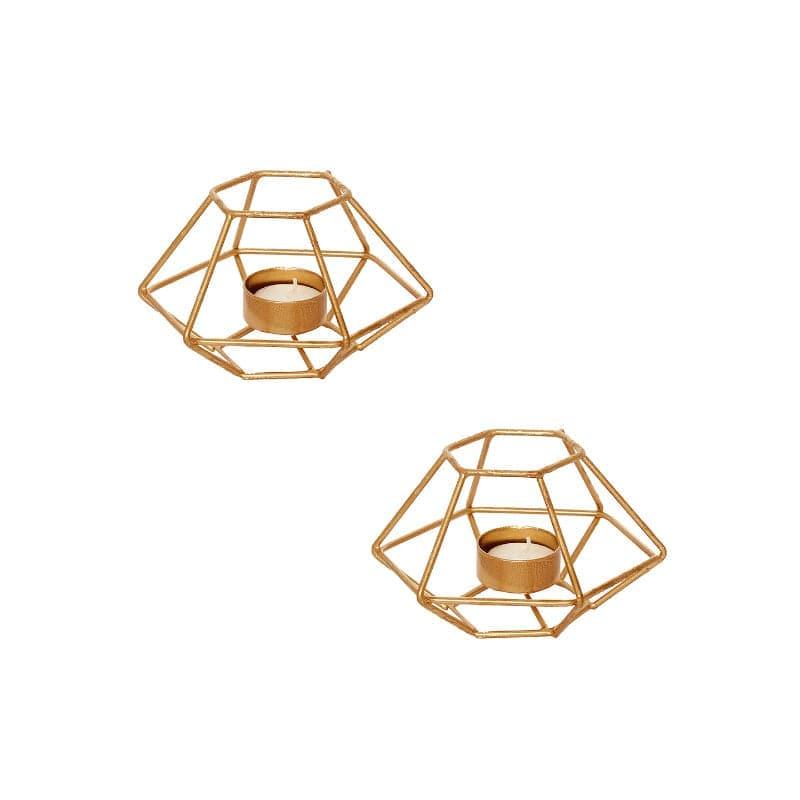 Buy Drita Tealight Candle Holder - Set Of Two Candle Holders from Vaaree