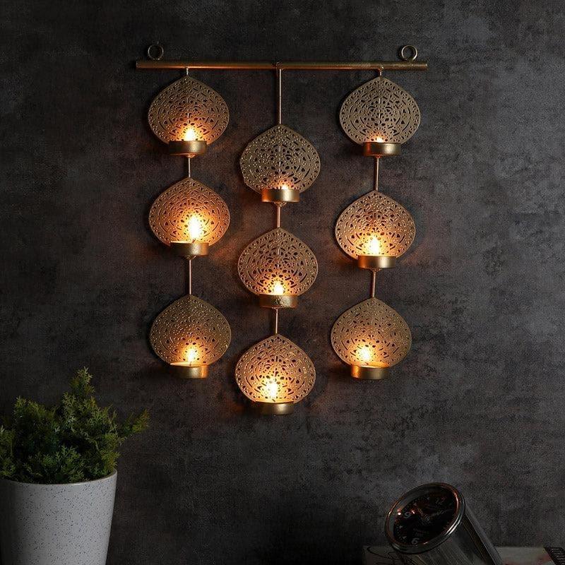 Buy Ethnic Leaf Hanging Tealight Candle Holder Candle Holders from Vaaree