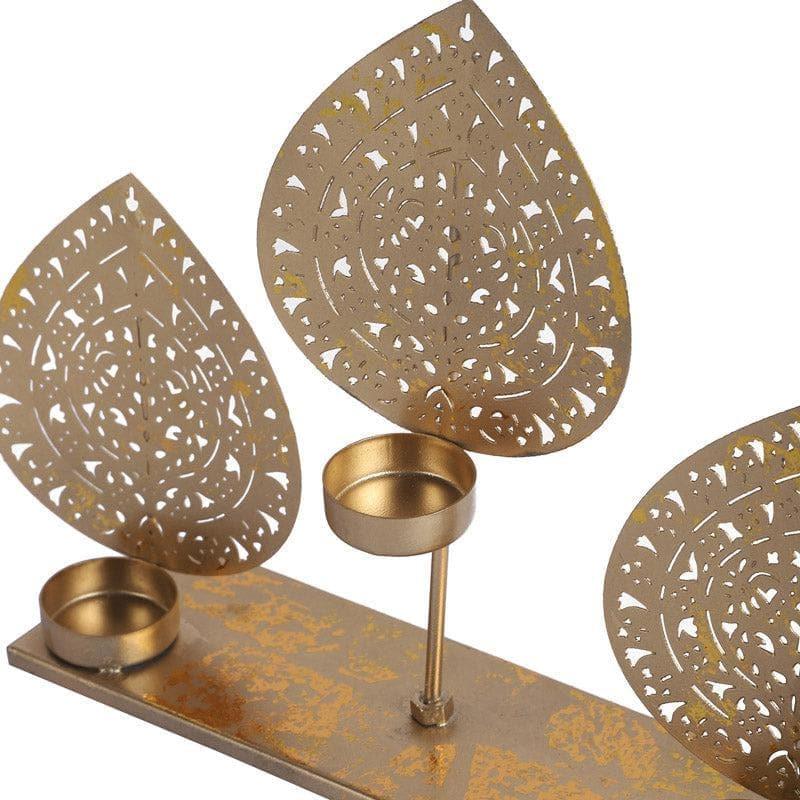 Buy Ethnic Leafy Lure Tealight Candle Holder Candle Holders from Vaaree