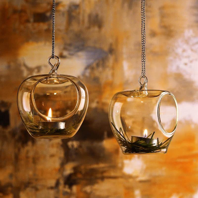 Buy Tea Light Candle Holders - Ferora Apple Hanging Candle - Set Of Four at Vaaree online