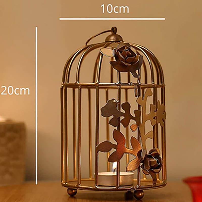 Buy Ferora Bird Cage Candle Holder - Set Of Two Candle Holders from Vaaree