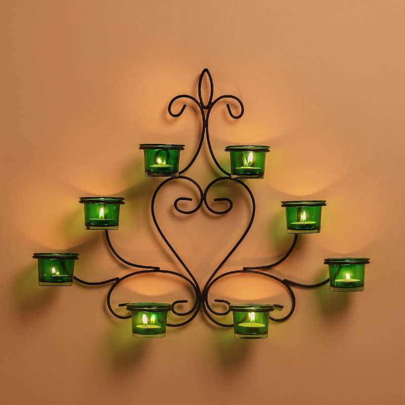 Buy Floral Candle Holder - Green Candle Holders from Vaaree