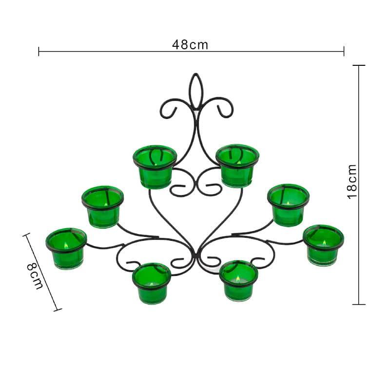 Buy Tea Light Candle Holders - Floral Candle Holder - Green at Vaaree online