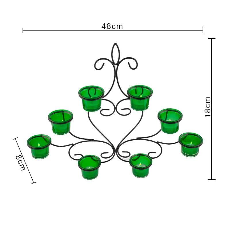 Buy Floral Candle Holder - Green Candle Holders from Vaaree