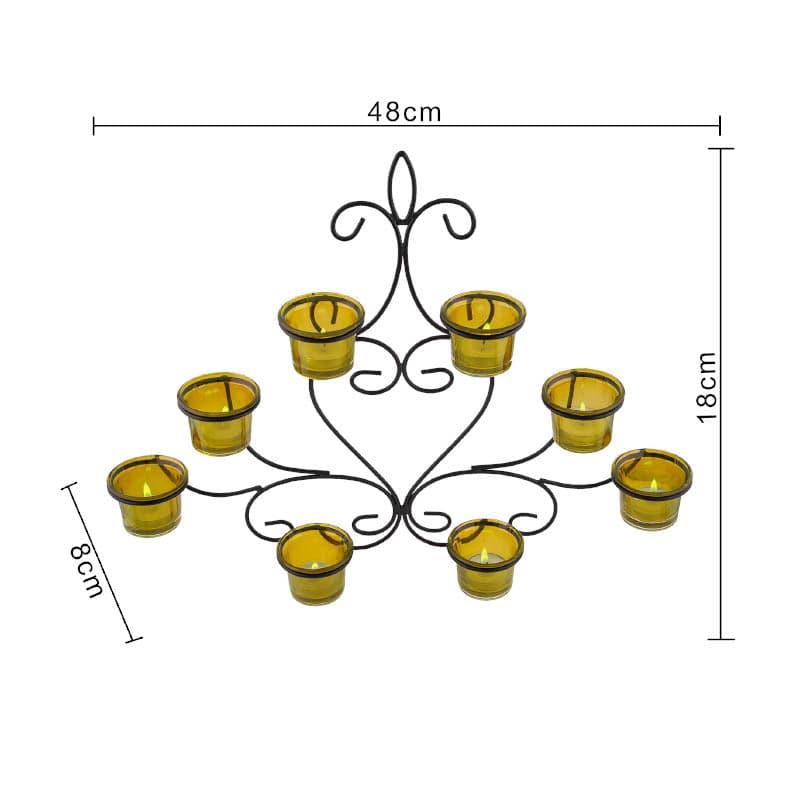 Buy Tea Light Candle Holders - Floral Candle Holder - Yellow at Vaaree online