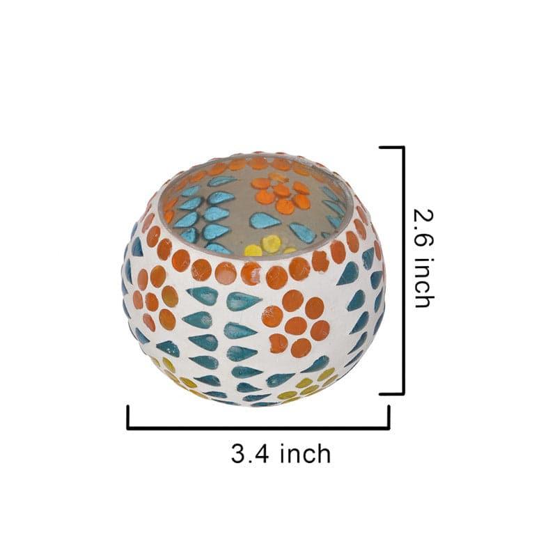 Buy Floral Dot Tealight Candle Holder - Set Of Four Candle Holders from Vaaree