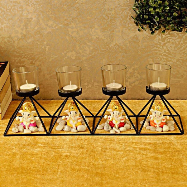 Buy Tea Light Candle Holders - Ganesha Mosaic Tealight Candle Holder at Vaaree online