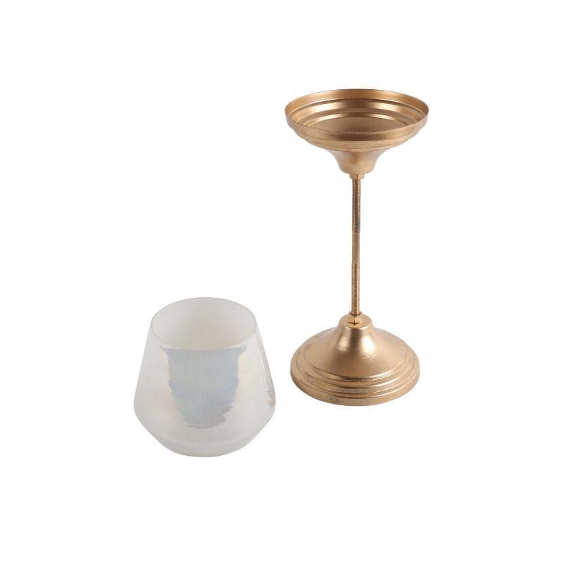 Buy Goblet Glamour Tealight Candle Holder - Set Of Two Candle Holders from Vaaree