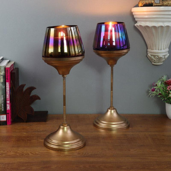 Buy Golbeta Tealight Candle Holder - Set Of Two Candle Holders from Vaaree